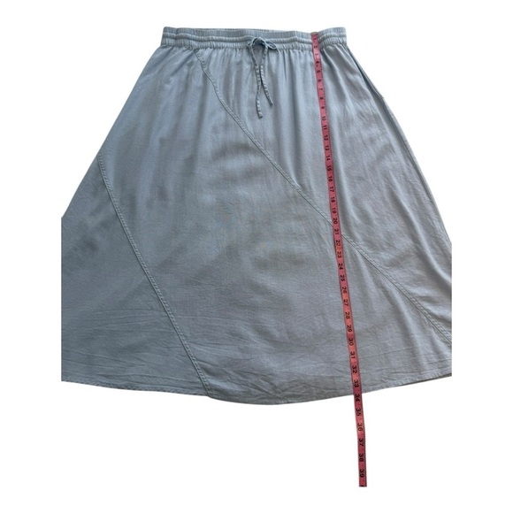 DKNY Women’s Pull On Draw String Casual Linen Blend Skirt - Size XL - Picture 10 of 12